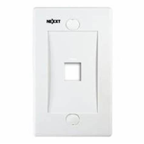 WALLPLATE NEXXT 1PORT BLANCA