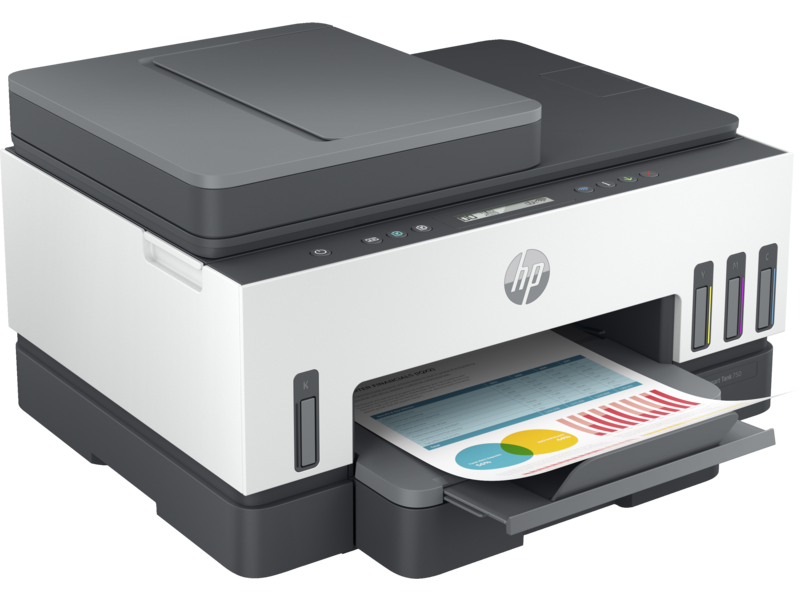 IMPRESORA HP SMART TANK 750 - ALL IN ONE PRINTER ADF (COPY - SCAN - PRINTER)- SISTEMA DE TINTA CONTINUA - INALAMBRICO - COLOR - PRINT SPEED BLACK: ISO, UP TO 11 PPM, DRAFT, UP TO 20 PPM. (6000 PAGINAS NEGRO) PRINT SPEED COLOR: ISO, UP TO 6 PPM, DRAFT, UP TO 16 PPM. (8000 PAGINAS COLOR) SCAN RESOLUTION, OPTICAL UP TO 1200 X 1200 DPI. COPY RESOLUTION: UP TO 1200 X 1200 DPI. USB. USA LOS CARTUCHOS GT53 Y 53XL - GT52