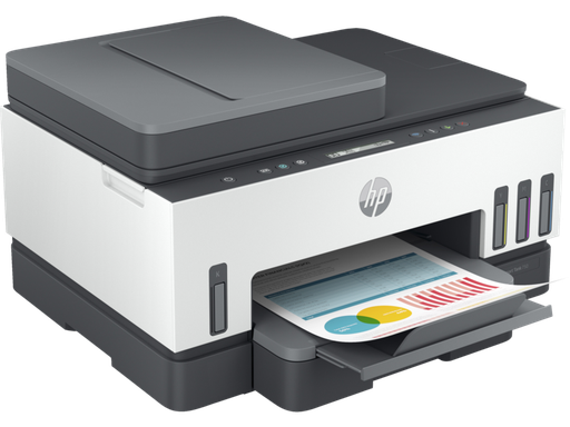IMPRESORA HP SMART TANK 750 - ALL IN ONE PRINTER ADF (COPY - SCAN - PRINTER)- SISTEMA DE TINTA CONTINUA - INALAMBRICO - COLOR - PRINT SPEED BLACK: ISO, UP TO 11 PPM, DRAFT, UP TO 20 PPM. (6000 PAGINAS NEGRO) PRINT SPEED COLOR: ISO, UP TO 6 PPM, DRAFT, UP TO 16 PPM. (8000 PAGINAS COLOR) SCAN RESOLUTION, OPTICAL UP TO 1200 X 1200 DPI. COPY RESOLUTION: UP TO 1200 X 1200 DPI. USB. USA LOS CARTUCHOS GT53 Y 53XL - GT52